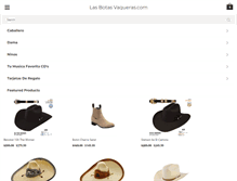 Tablet Screenshot of lasbotasvaqueras.com